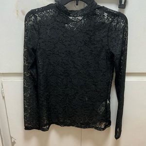 Zara lace top-NWT BLACK not lined